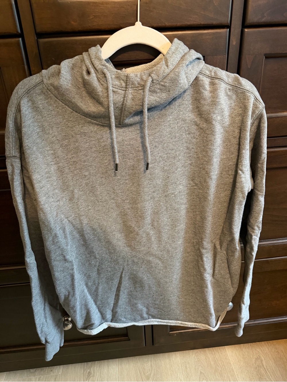 Women’s Gray Hooded Sweater - Casual Pullover